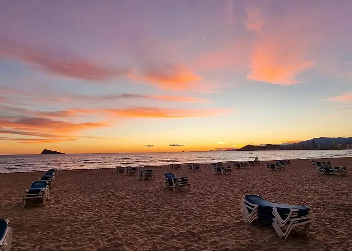아파트 Seaview Duplex Levante 베니돔
